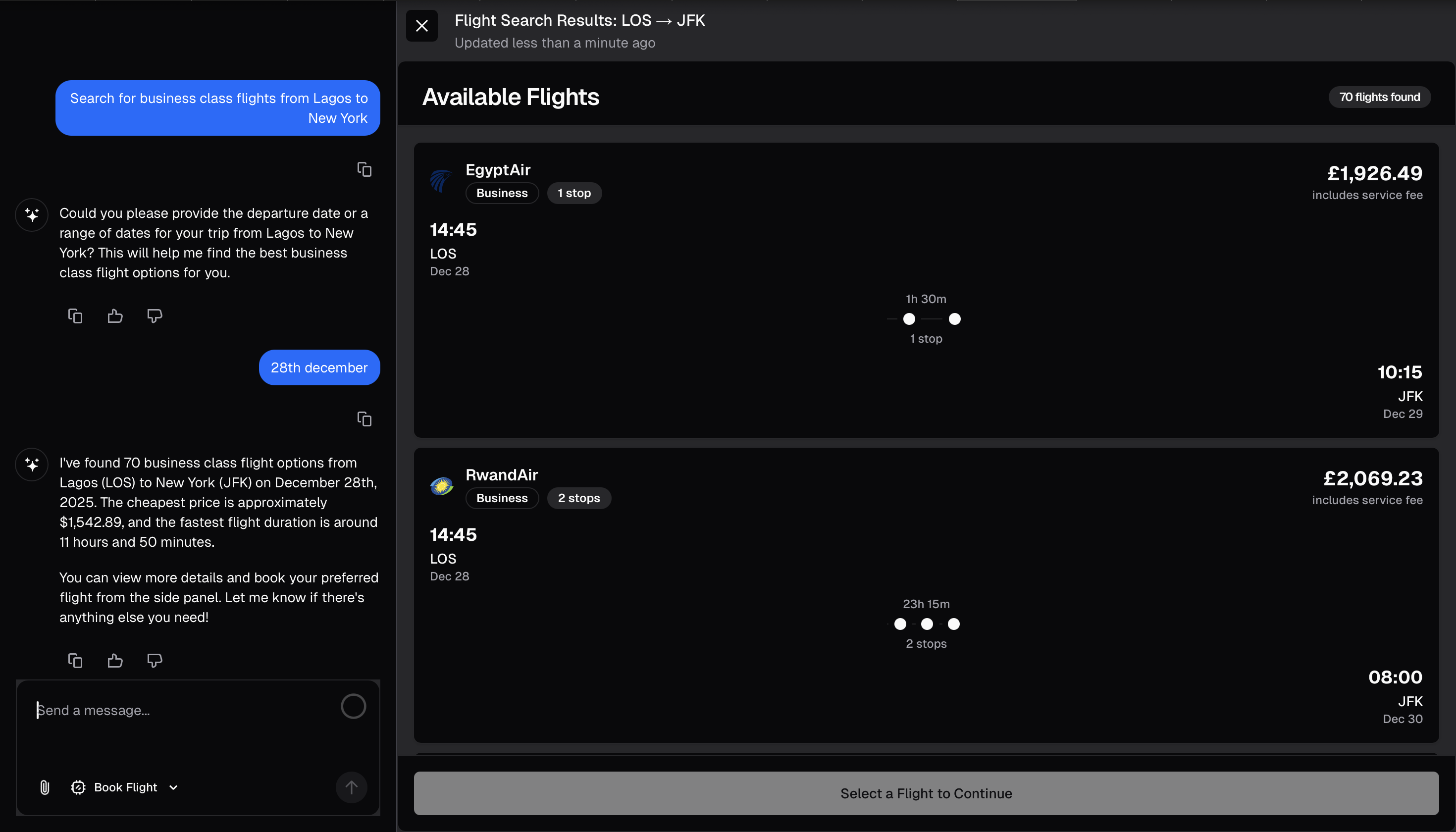 Diaspora AI Flight Search