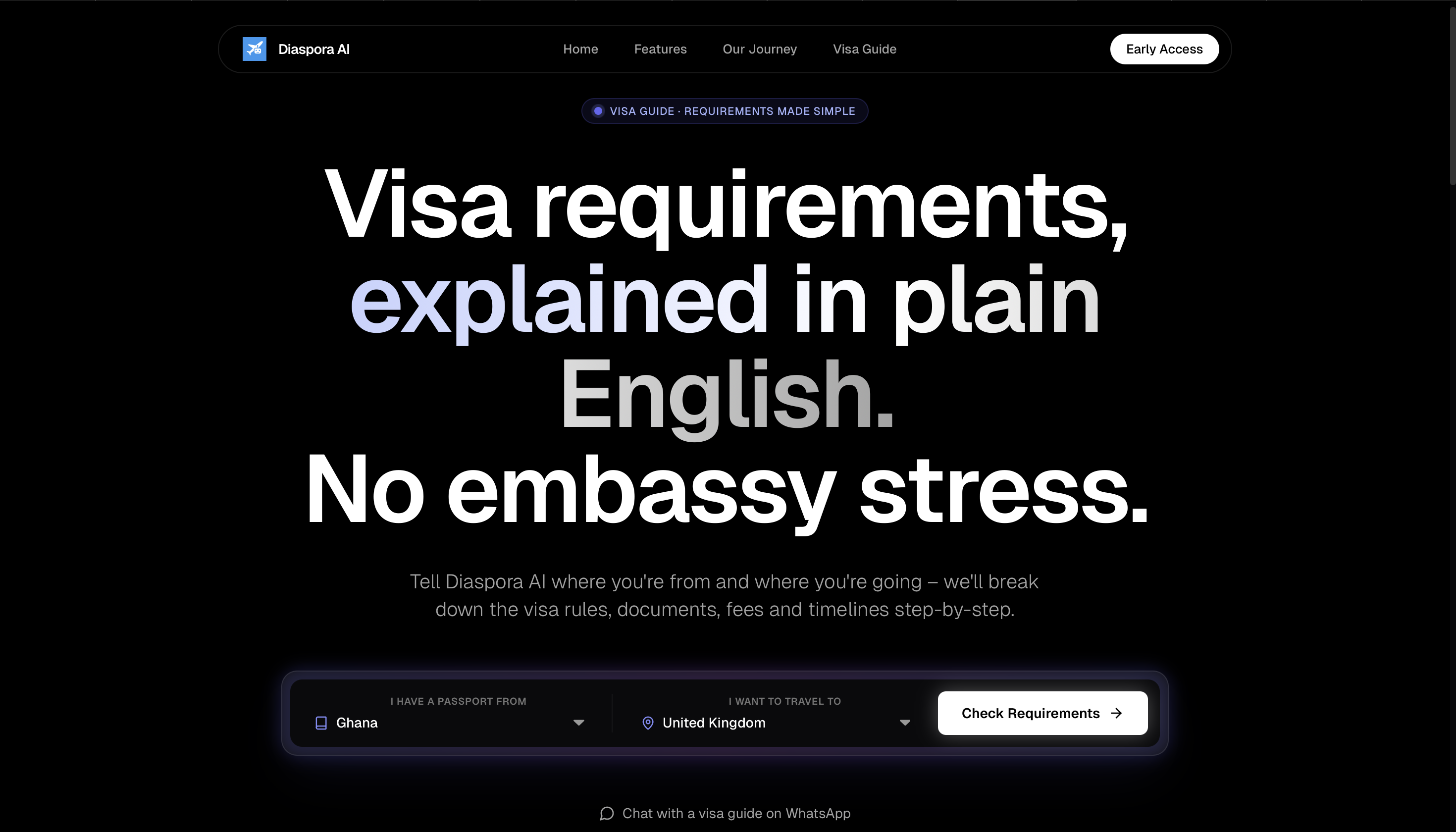 Diaspora AI Visa Guide
